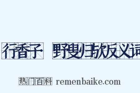 行香子·野叟归欤反义词是什么意思的图片